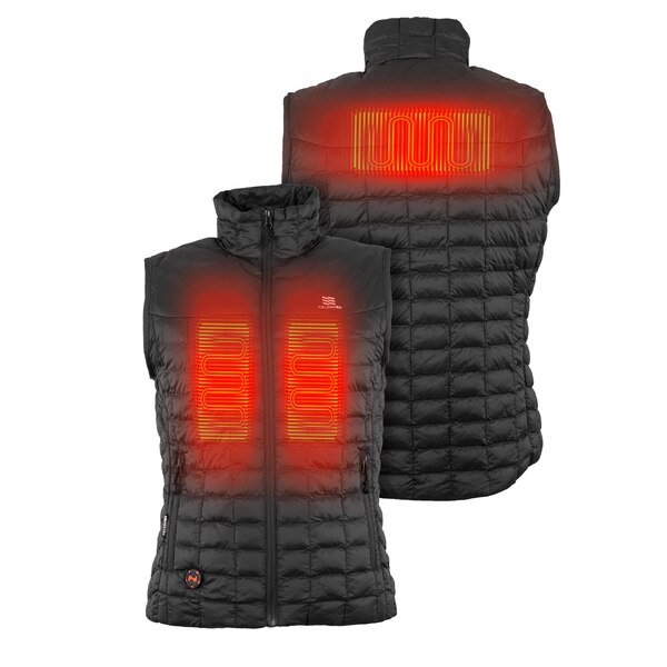 Women's Black Heated Vest, XL, 7.4V, Mobile Warming, Mfr#: MWWV04010520